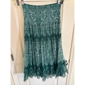 Cute Convertible Skirt or Dress XL Anthropology Lapis Boho Chic Hippie Y2K